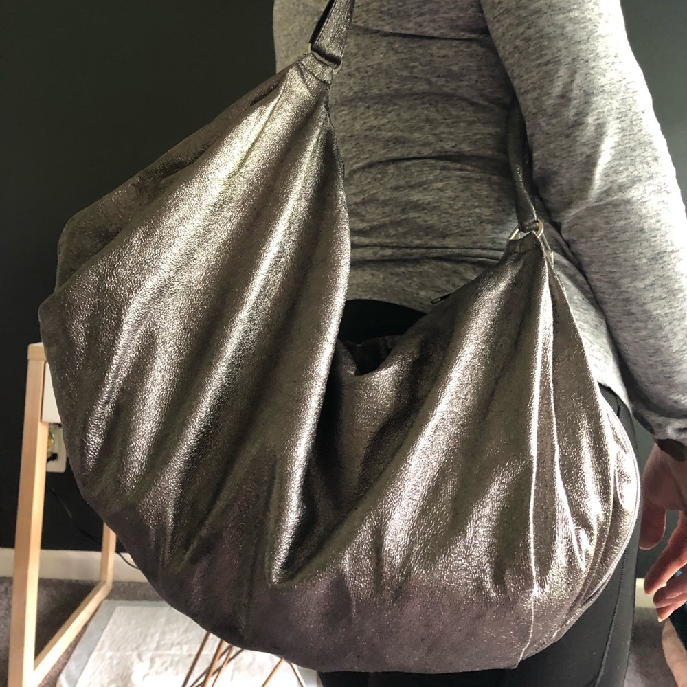 Silver handbag